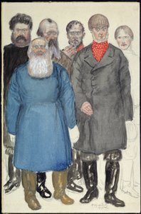 Projet de costumes para a peça de teatro Loups et Brebis d