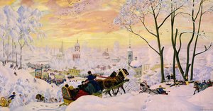 Entrudo, 1916 de Boris Mikhailovich Kustodiev