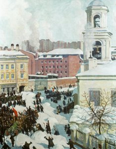 27 de fevereiro de 1917, 1917 de Boris Mikhailovich Kustodiev