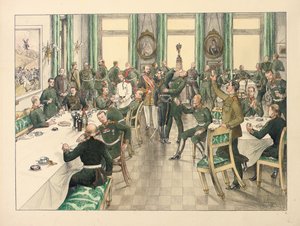 O Pequeno Almoço Tradicional realizado para comemorar a Batalha de Telish, na qual o Regimento de Guardas Egerski participou a 12 de Outubro de 1877 de Boris V. de Heroys