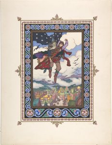 Ilustração para o conto de fadas Marya Morevna, c. 1925 de Boris Vasilievich Zvorykin