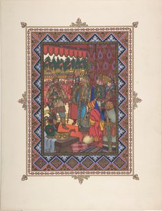 Ilustração para o conto de fadas Marya Morevna, c. 1925 de Boris Vasilievich Zvorykin