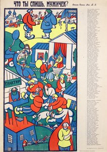 Pourquoi dors tu ? - Porque dormes, meu? par Zvorykin, Boris Vasilievich (1872- depois de 1935), - Cromolitografia, 70,5x54 - Colecção Privada de Boris Vasilievich Zvorykin