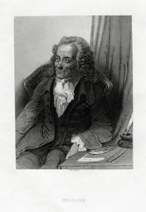 Voltaire, escritor do Iluminismo francês, ensaísta, deísta e filósofo, 1884 de Bosselman
