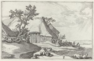 Paisagem com casa de campo de Boëtius Adamsz. Bolswert