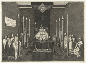 Cama majestosa do príncipe Philip William, 1618 de Boëtius Adamsz. Bolswert