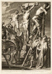 A Crucificação (Golpe da Lança) de Boëtius Adamsz. Bolswert