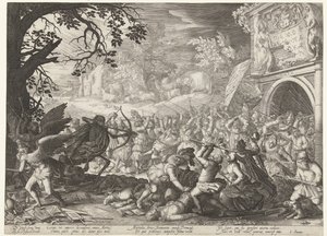 O Triunfo da Morte
A morte luta contra a humanidade de Boëtius Adamsz. Bolswert