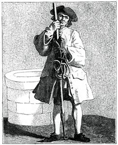 A Well Cleaner, 1737-1742. de Bouchardon