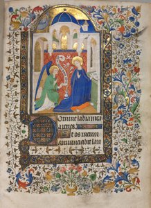 Livro de horas de uso de Paris: Anunciação, c. 1420 de Boucicaut Master