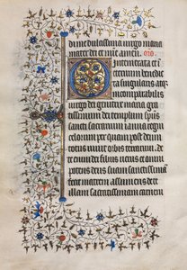 Livro de horas de uso de Paris: inicial decorada, c. 1420