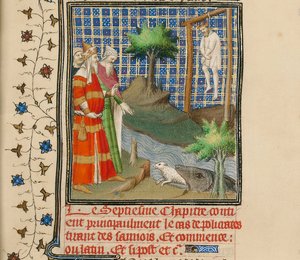 Policratos Enforcados, ca 1413-1415 de Boucicaut Master,