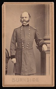 Retrato de Ambrose Everett Burnside 1824-1881, por volta de 1860.