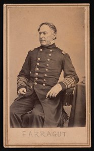 Retrato de David Glasgow Farragut 1801-1870, antes de 1870. de Brady