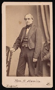 Retrato de Hannibal Hamlin 1809-1891, 1857. de Brady