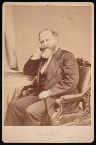 Retrato de John Angel James Creswell 1828-1891, antes de 1891.