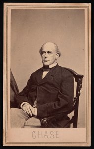 Retrato de salmão Portland Chase 1808-1873, antes de 1873.