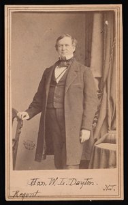 Retrato de William Lewis Dayton 1807-1864, antes de 1864.