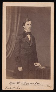 Retrato de William Pitt Fessenden 1806-1869, Antes de 1869. de Brady