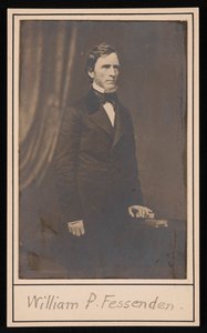 Retrato de William Pitt Fessenden 1806-1869, Antes de 1869. de Brady