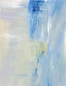 Traços abstratos em azul suave