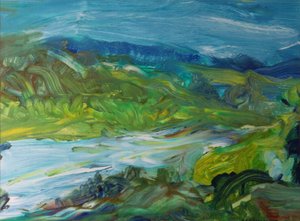 Paisagem do Rio Azul II, 1988 de Brenda Brin Booker