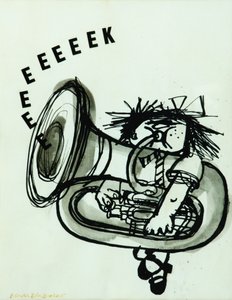 Eeeeeeek! (tinta no papel)