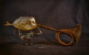 Chifre de peixe surrealista de Brig Barkow