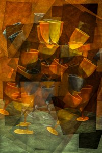 Copos abstratos em tons quentes de Brig Barkow