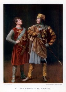 Lewis Waller e Mr McKinnel, atores ingleses, 1901. de British Mutoscope