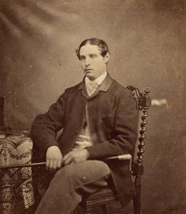 Retrato de um homem,c. 1855 (foto) de British Photographer