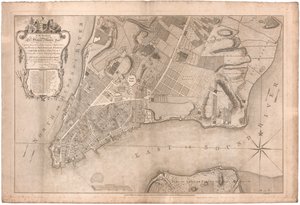Um plano da cidade de Nova Iorque por Ratzer de British School