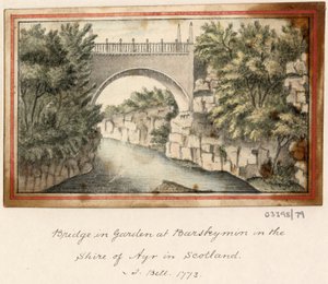 Uma série de esboços, vistas na Grã-Bretanha, no Continente e na América 1772-1778 (aguarela) de British School