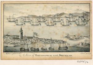 Uma série de esboços, vistas na Grã-Bretanha, no Continente e na América 1772-1778 (aguarela) de British School