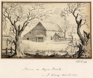 Uma série de esboços, vistas na Grã-Bretanha, no Continente e na América 1772-1778 (aguarela) de British School