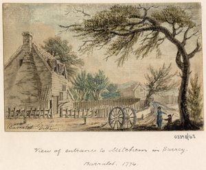 Uma série de esboços, vistas na Grã-Bretanha, no Continente e na América 1772-1778 (aguarela) de British School