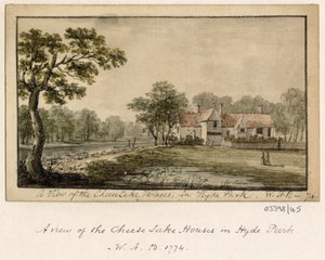 Uma série de esboços, vistas na Grã-Bretanha, no Continente e na América 1772-1778 (aguarela) de British School
