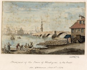Uma série de esboços, vistas na Grã-Bretanha, no Continente e na América 1772-1778 (aguarela) de British School
