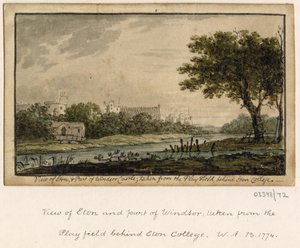 Uma série de esboços, vistas na Grã-Bretanha, no Continente e na América 1772-1778 (aguarela) de British School