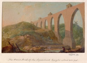 Uma série de esboços, vistas na Grã-Bretanha, no Continente e na América 1772-1778 (pintura a óleo) de British School