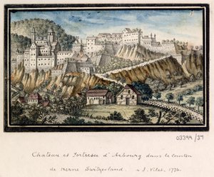 Uma série de esboços, vistas na Grã-Bretanha, Continente e América 1772-1778 (aguarela) de British School