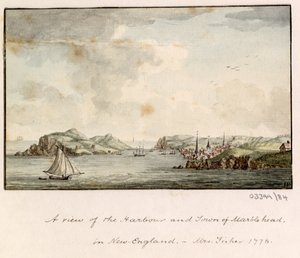 Uma série de esboços, vistas na Grã-Bretanha, Continente e América 1772-1778 (aguarela) de British School