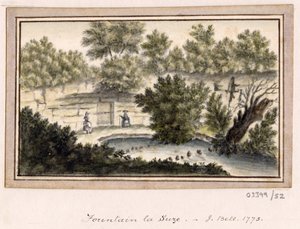 Uma série de esboços, vistas na Grã-Bretanha, Continente e América 1772-1778 (aguarela) de British School