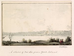 Uma série de esboços, vistas na Grã-Bretanha, Continente e América 1772-1778 (aguarela) de British School