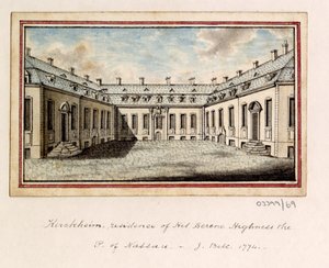 Uma série de esboços, vistas na Grã-Bretanha, Continente e América 1772-1778 (aguarela) de British School