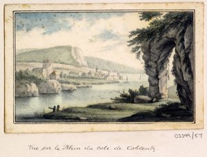 Uma série de esboços, vistas na Grã-Bretanha, Continente e América 1772-1778 (aguarela) de British School