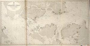 Mar da China ESTREITO DE SINGAPURA Pelo comandante do Estado-Maior JW Reed, pelos capitães de marinha TH Tizard... Assistido pelos oficiais do HMS Rifleman 1865-69 de British School