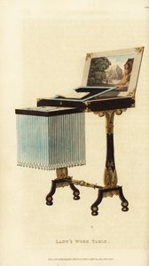 Mesa de trabalho de senhora elegante, era Regência de British School