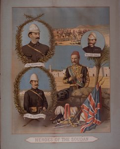 Heróis do Sudão 1885 (cromolito) de British School