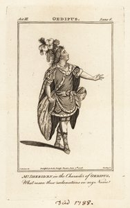 Sr. Thomas Sheridan na personagem de Édipo em John Drydens Oedipus, Covent Garden Theatre de British School